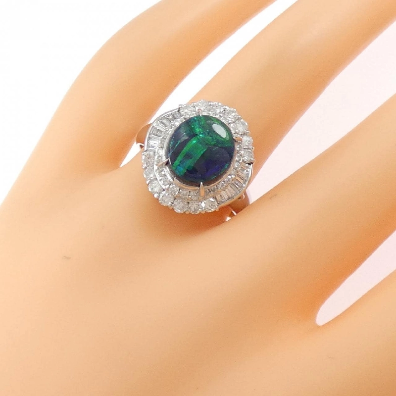 Nhẫn Opal Đen PT900 2.44CT - Hàng hiệu Chính hãng 846994