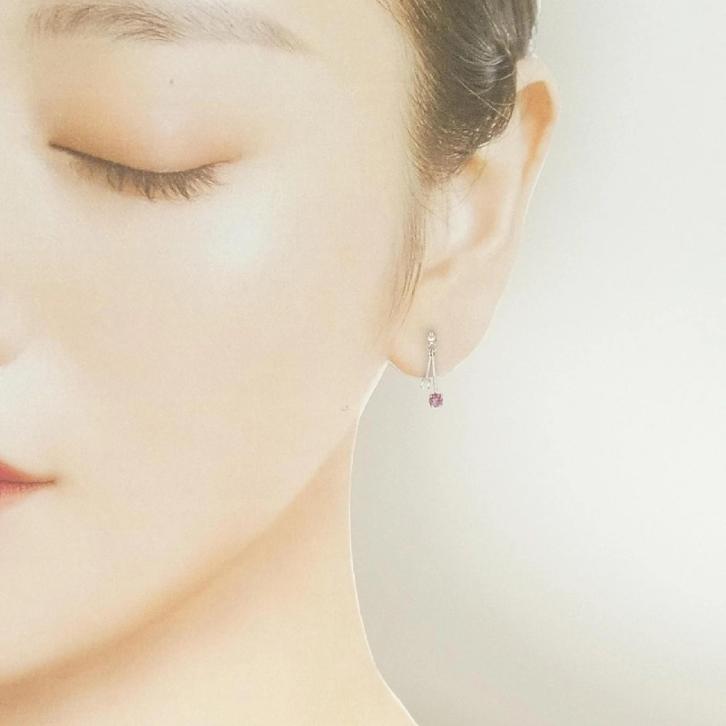 K18WG Tourmaline Bông tai - Hàng hiệu Chính hãng 869356