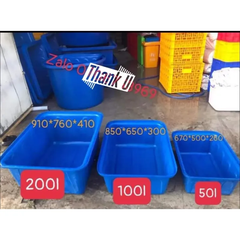 Thùng nhựa 750L nuôi tôm giống công nghệ cao 993939