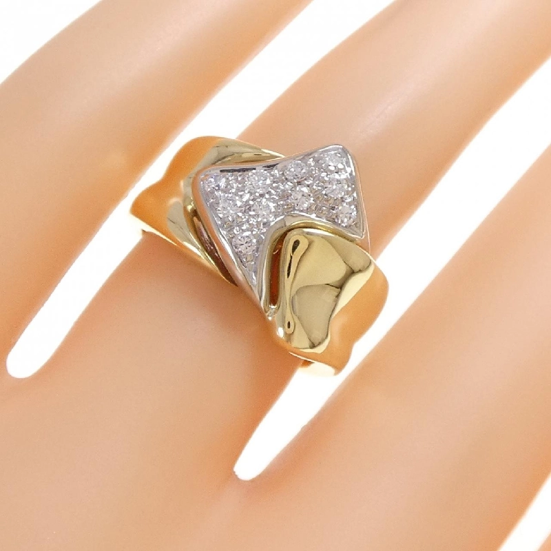 Nhẫn kim cương 750YG/750WG 0.23CT 667869