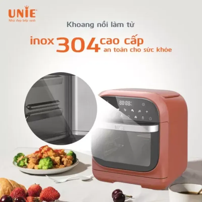 UNIE STEAM MARS – NỒI CHIÊN HƠI NƯỚC 15L – CHIÊN • NƯỚNG • HẤP “BA TRONG MỘT”! 722749