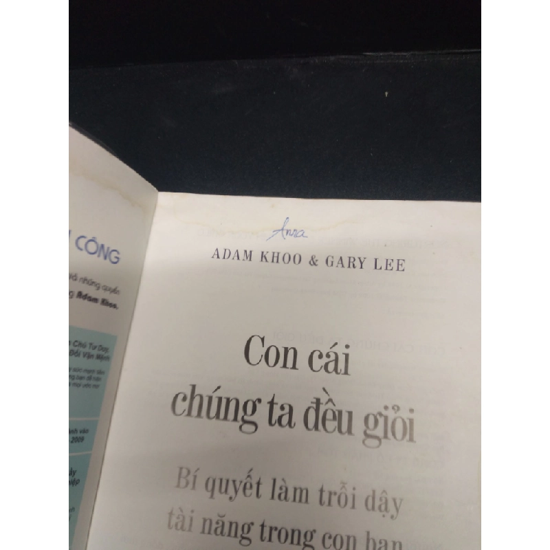 Con cái chúng ta đều giỏi bí quyết làm trỗi dậy tài năng trong con bạn năm 2009 mới 80% ố vàng có chữ ký ở đầu sách HCM0103 nuôi dạy trẻ 74732