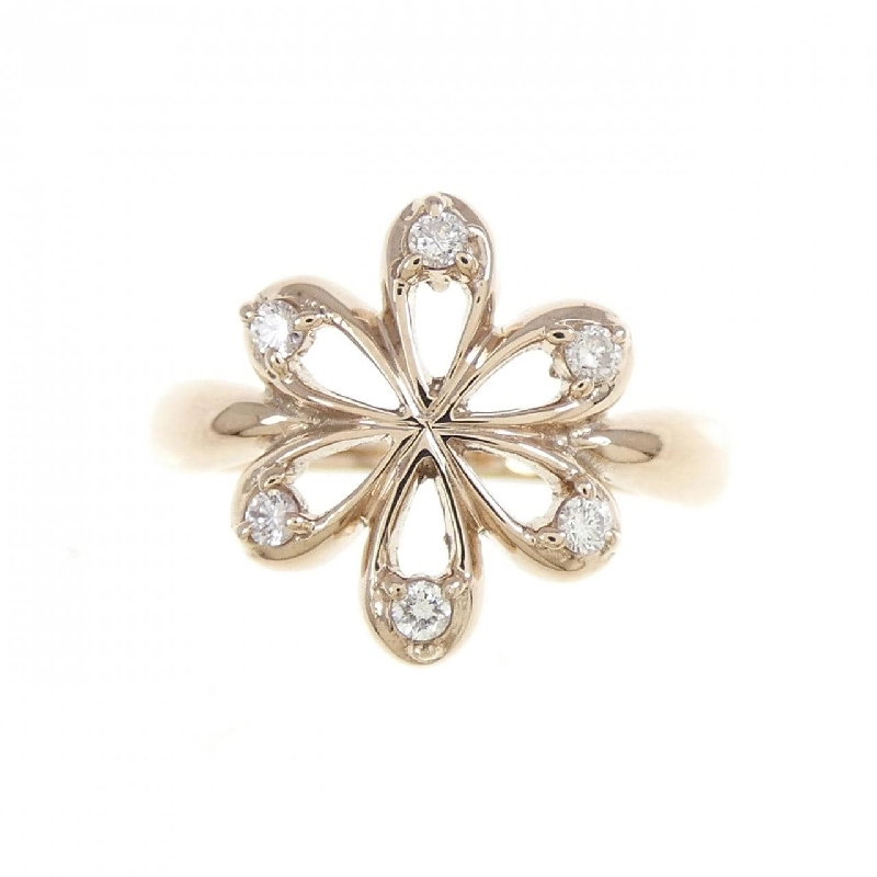 Nhẫn kim cương K18PG hoa 669909