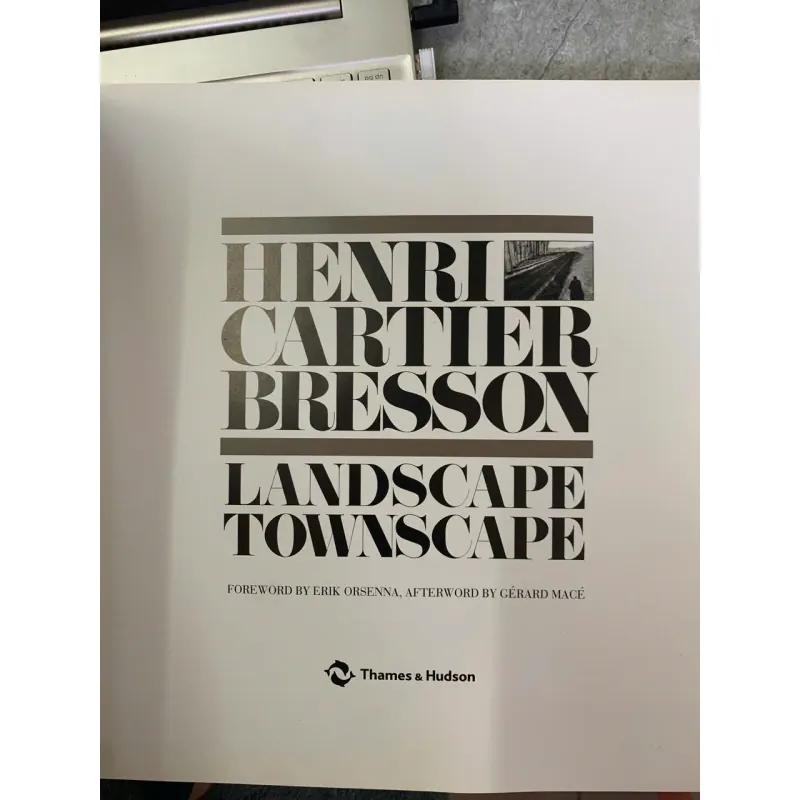 HENRI CARTIER BRESSON: LANDSCAPE TOWNSCAPE  - ORSENNA & MACÉ 752070