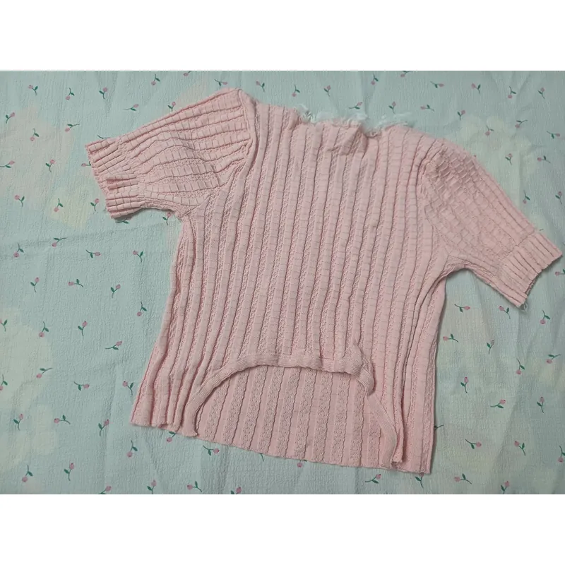 ÁO CROPTOP CỔ VUÔNG - HỒNG 739026