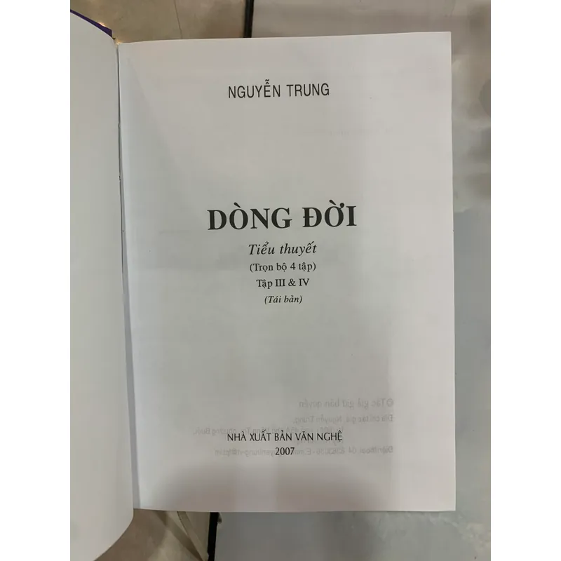 DÒNG ĐỜI (TẬP III VÀ IV) - NGUYỄN TRUNG 688166