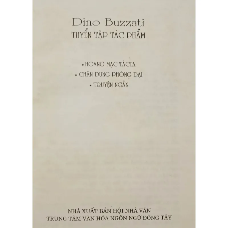 Dino Buzzati tuyển tập tác phẩm 604353