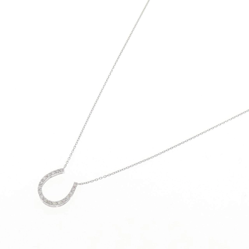 K18WG Móng ngựa Dây chuyền kim cương 0.14CT - Hàng hiệu Chính hãng 858283