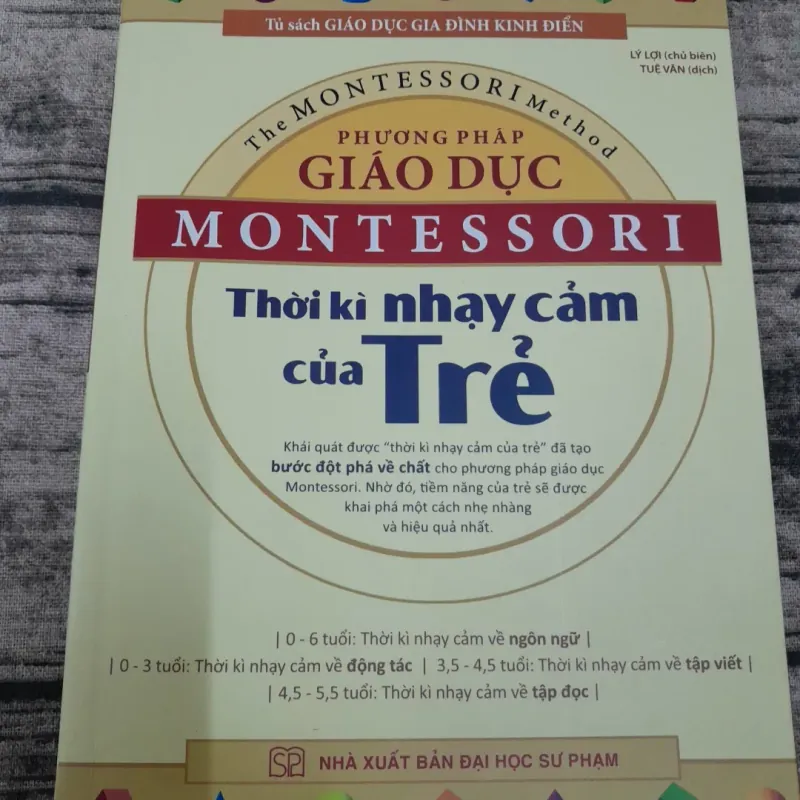 Phương pháp GD Mentessori trong thời kỳ Nhạy cảm của Trẻ. CB Lý Lợi 779084