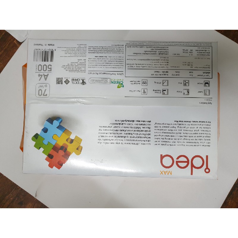 GIẤY A4 IDEA MAX 70GSM 71413