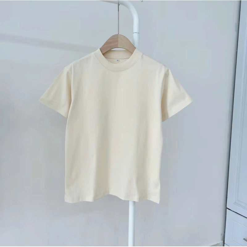 Áo Thun Nữ Cotton Form Đơn Giản Cổ Tròn Size SML Màu Sáng Hàng Mới 303776