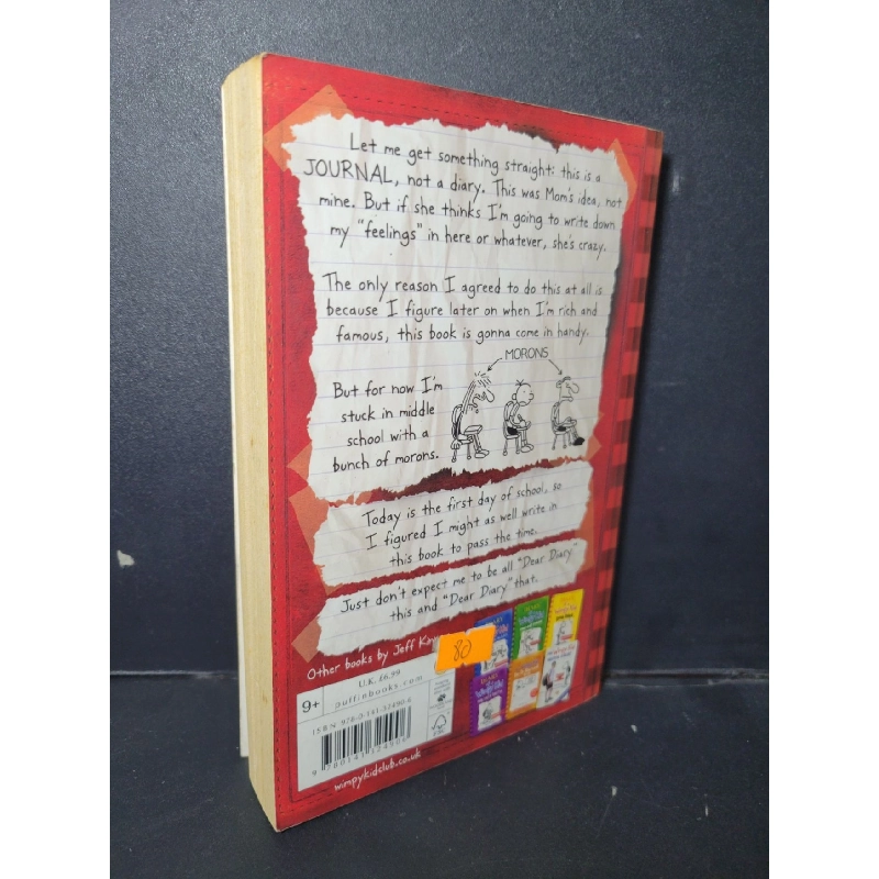 Diary of a wimpy kid a novel in cartoons mới 70% bẩn nhẹ, ố vàng HCM1001 Jeff Kinney NGOẠI VĂN 918292