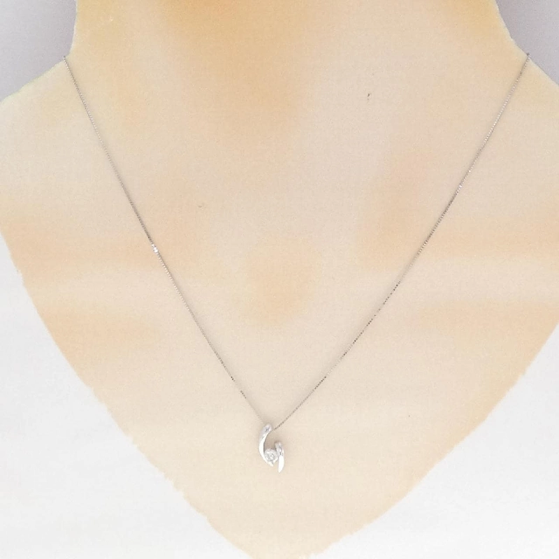 K18WG Dây chuyền kim cương 0.04CT - Hàng hiệu Chính hãng 857507