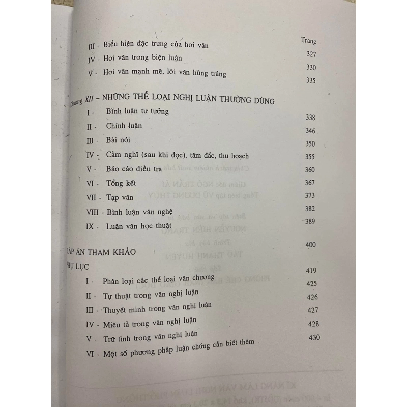 KĨ NĂNG LÀM VĂN NGHỊ LUẬN PHỔ THÔNG  508222