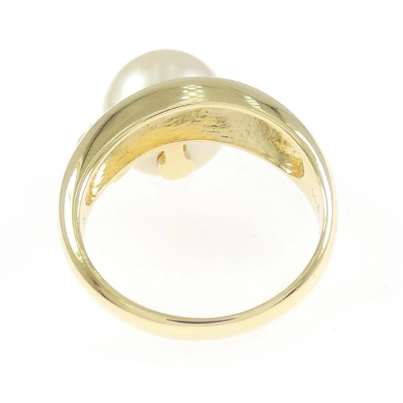 Nhẫn ngọc trai trắng K18YG 10.5mm - Hàng hiệu Authentic 854562