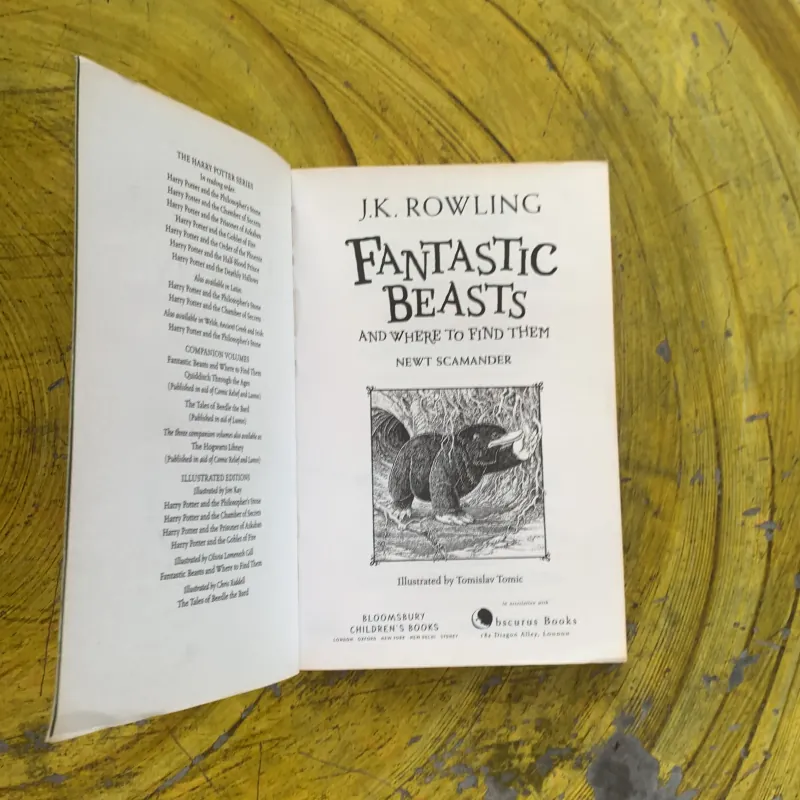 FANTASTIC BEASTS AND WHERE TO FIND THEM NEWT SCAMANDER - J.K. ROWLING 1030245