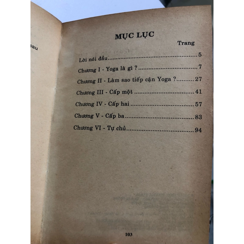 NHẬP MÔN HATHA YOGA - 103 TRANG, NXB: 1997 299462