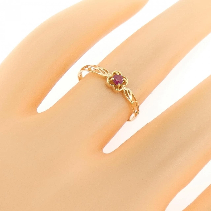 Nhẫn Ruby K18YG 0.084CT - Hàng hiệu Chính hãng 854253