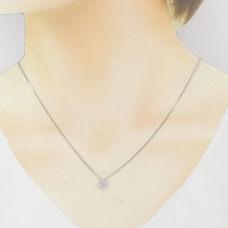 K10WG Dây chuyền kim cương 0.07CT - Hàng hiệu Authentic 858075