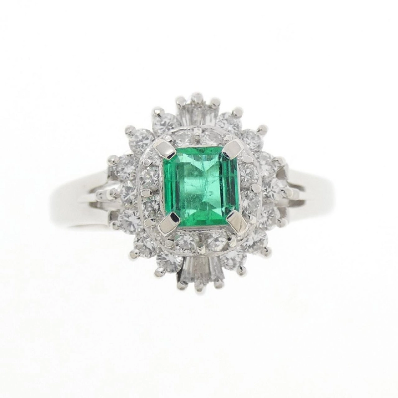 Nhẫn Emerald PT900 0.22CT - Hàng hiệu Chính hãng 850869