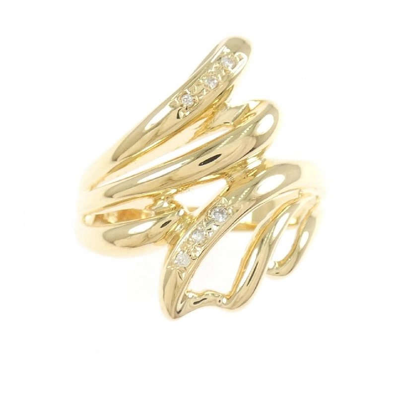 Nhẫn kim cương K18YG 665413