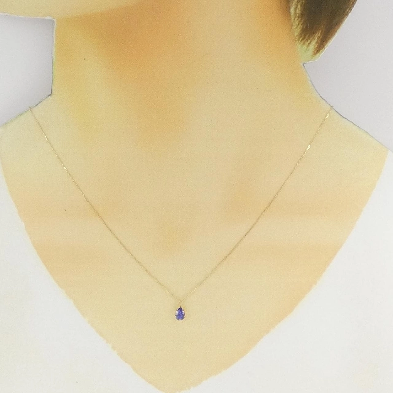 K18YG Tanzanite Necklace - Hàng hiệu Authentic 860030