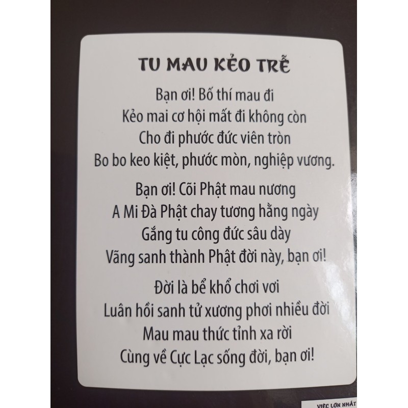 Việc Lớn Nhất Đời Người - Cư sĩ Diệu Âm Diệu Ngộ 162797