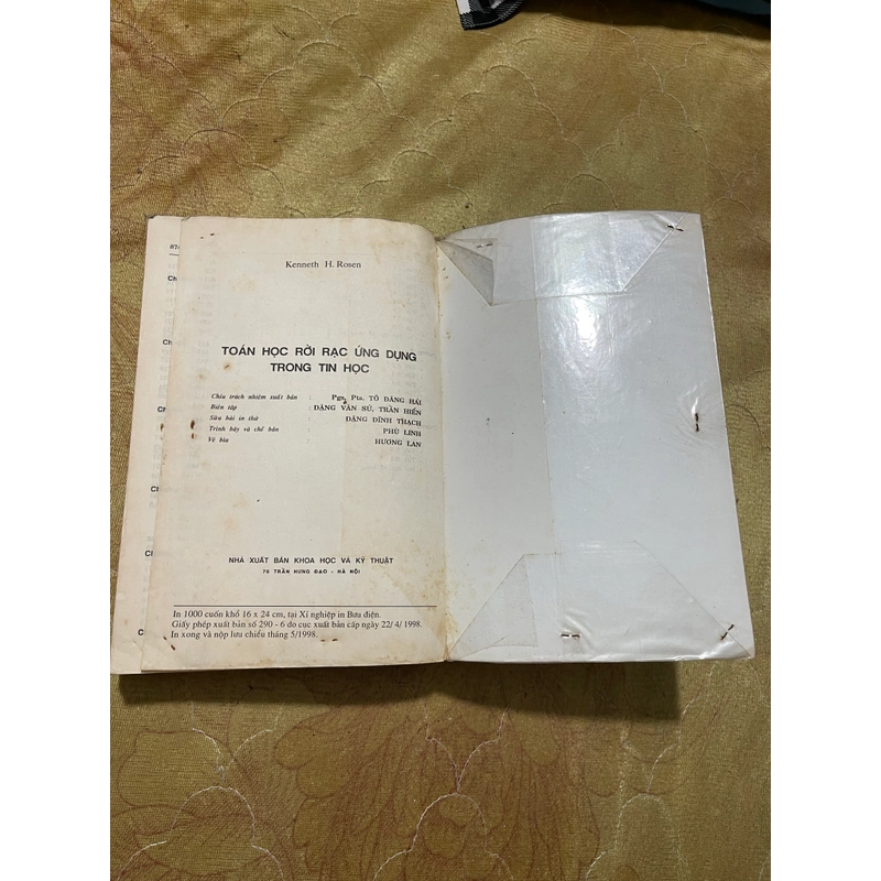 TOÁN HỌC RỜI RẠC ỨNG DỤNG TRONG TIN HỌC- KENNETH ROSEN 543645
