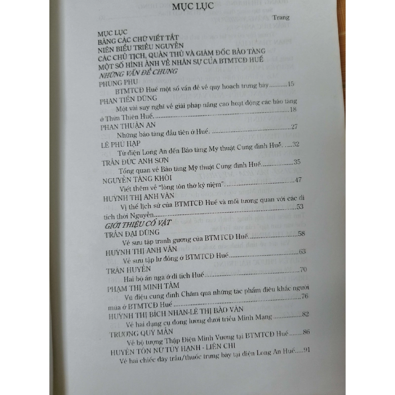 Bảo tàng Mỹ thuật cung đình Huế 3 - 2003 190 trang - LỊCH SỬ - CHÍNH TRỊ - TRIẾT HỌC - SVHBHTTNSVHANTQ3112-2 924124