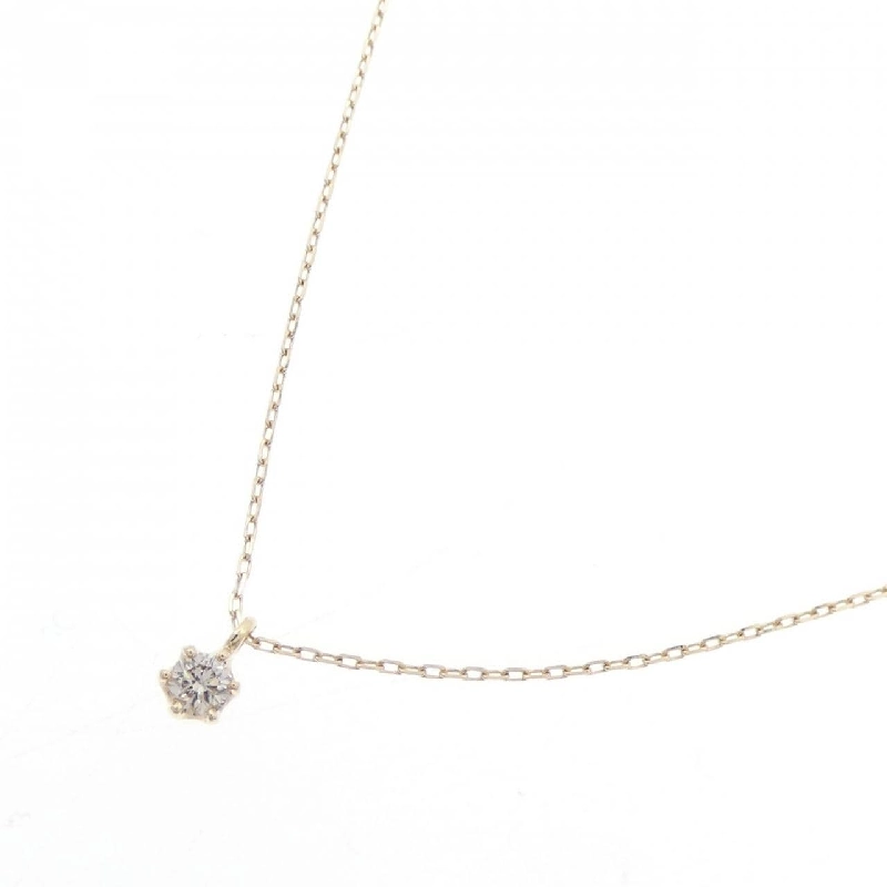 K10YG Solitaire Dây chuyền kim cương - Hàng hiệu Chính hãng 857552