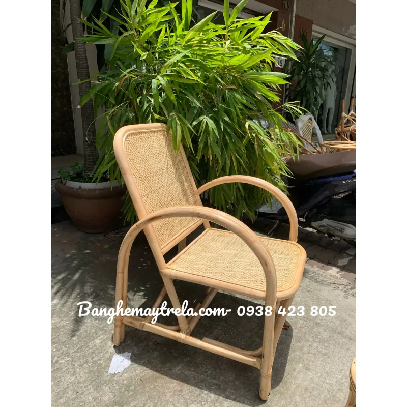 Ghế đơn mây tre đan 703667