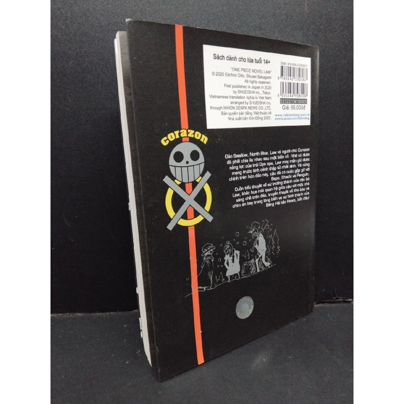 One Piece Tiểu thuyết chuyện về Law Eiichiro Oda - Shusei Sakagami mới 90% bẩn nhẹ rách áo bìa 2023 HCM.ASB0811 925278