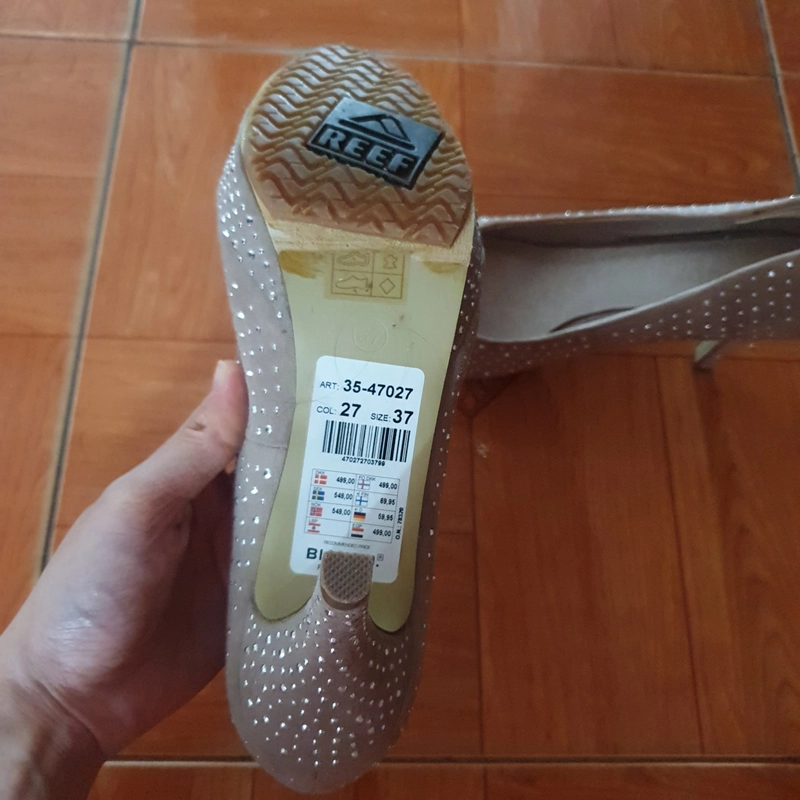  Giày Bianco new 100% size 37 màu be 278614