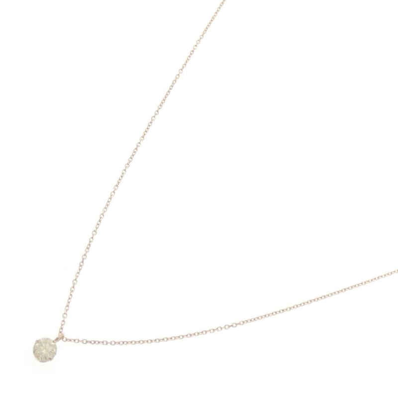 K18PG Solitaire Dây chuyền kim cương 0.2CT - Hàng hiệu Chính hãng 866896