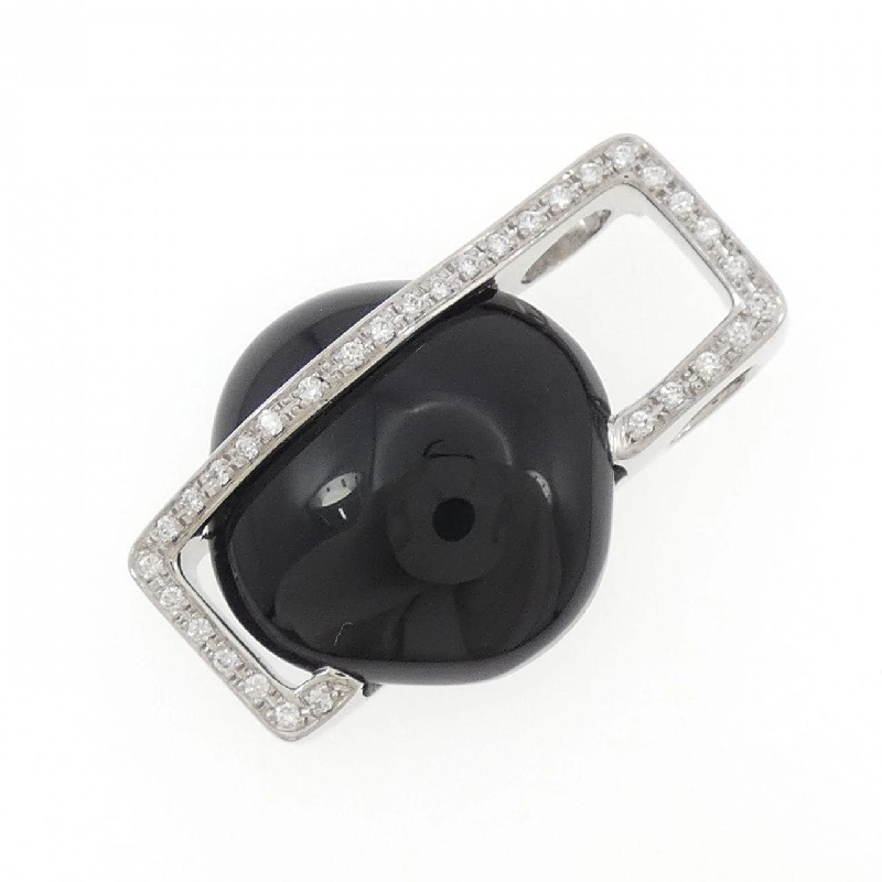 K18WG Onyx Pendant - Hàng hiệu Authentic 865118