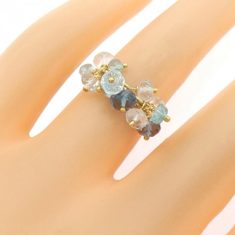 Nhẫn đá màu K18YG - Hàng hiệu Authentic 850399