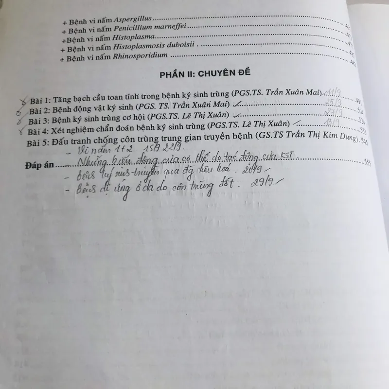 KÝ SINH TRÙNG Y HỌC  698182