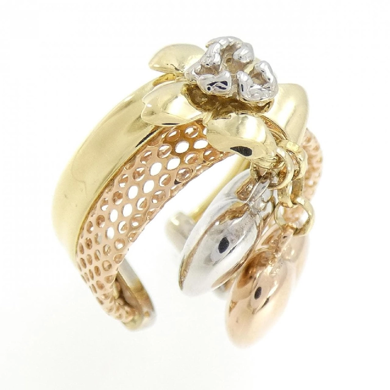 Nhẫn hoa trái tim ba màu 750 671232