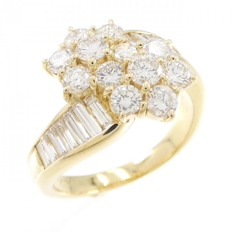 Nhẫn kim cương hoa K18YG 1.54CT 670608