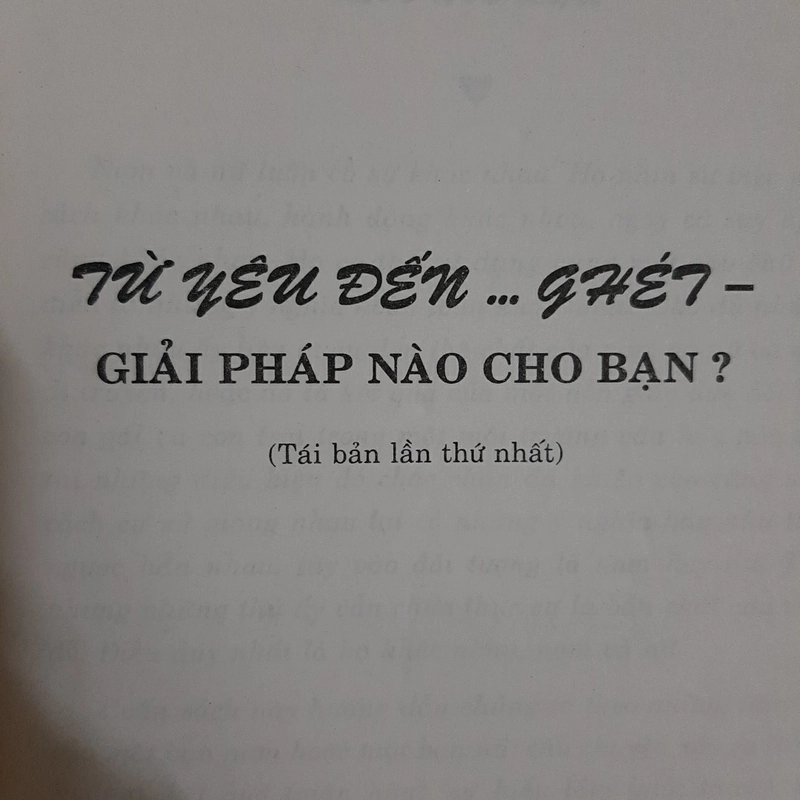 Từ yêu đến ghét 324461