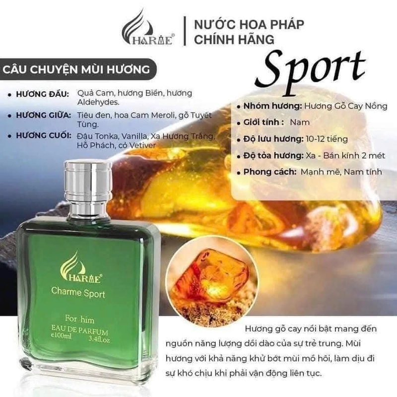 ♦️[CHÍNH HÃNG] NƯỚC HOA NAM CHARME SPORT 100ML - MẪU MỚI 2024 472792