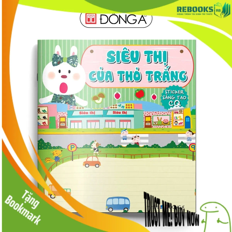 (TẶNG BOOKMARK) Sticker sáng tạo CQ - Siêu thị của thỏ trắng Sách thiếu nhi 951988