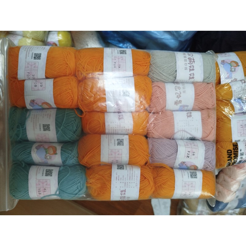 Len baby yarn 40g nhiều màu 145286