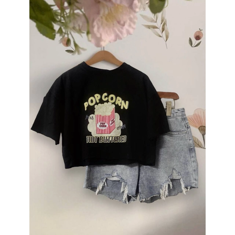 [New] Áo phông croptop free size QCCC 367296