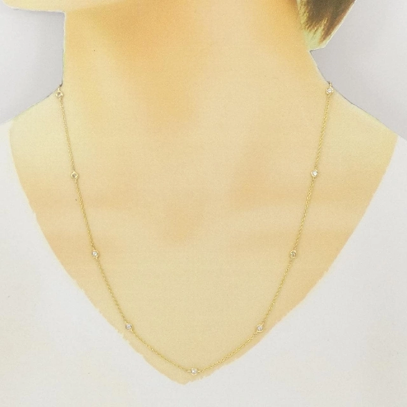 Dây chuyền kim cương K18YG 0.30CT - Hàng hiệu Chính hãng 860201