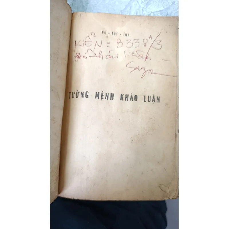 TƯỚNG MỆNH KHẢO LUẬN - VŨ TÀI LỤC 748895