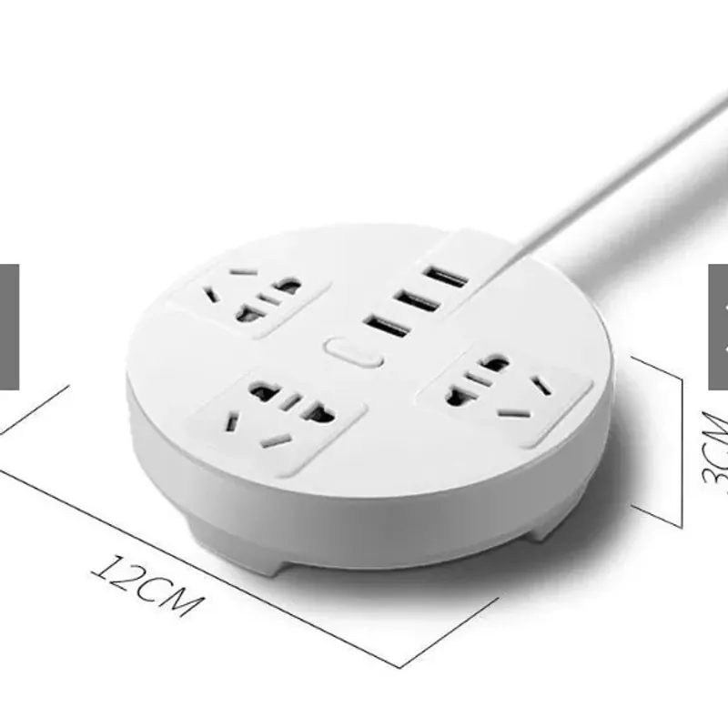 Ổ CẮM ĐIỆN CAO CẤP TRÒN - 3 Ổ ĐIỆN + 3 USB 2,8 MÉT CHỐNG GIẬT AN TOÀN*TẶNG QUÀ 0Đ*FREESHIP 604754