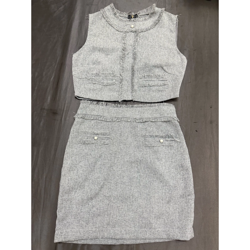 Set đồ dạ công sở màu xám size s 445911