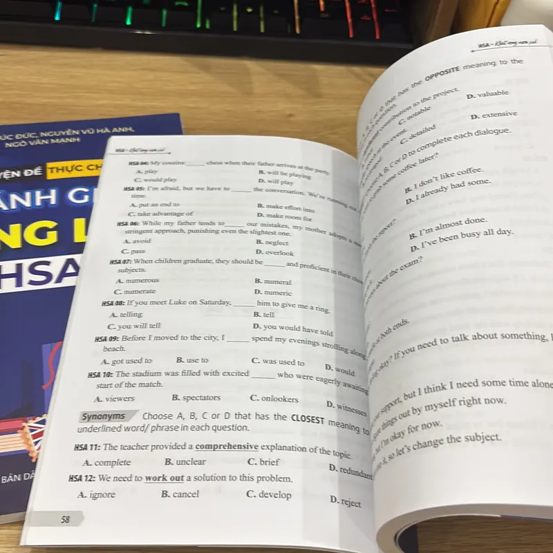 Đánh giá năng lực HSA phần tiếng anh  733888