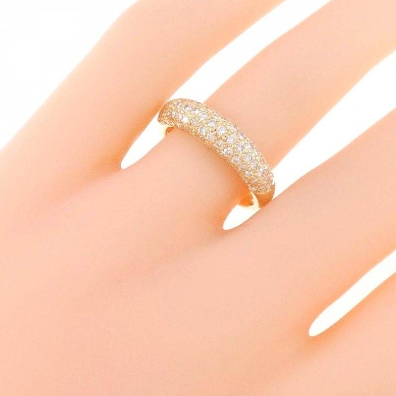 Nhẫn kim cương 750YG Pavé 0.60CT 669738